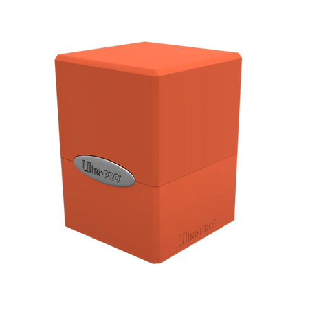 Satin Cube Deck Box Pumkin Orange