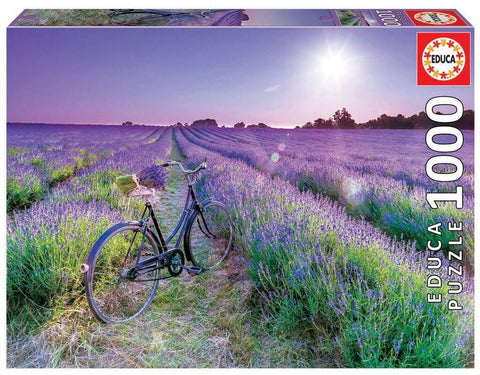 EDUCA Bike in a Lavender Field 1000 Púsl