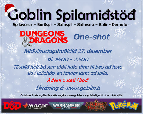 Dungeons & Dragons Oneshot fyrir fullorðna 27. desember