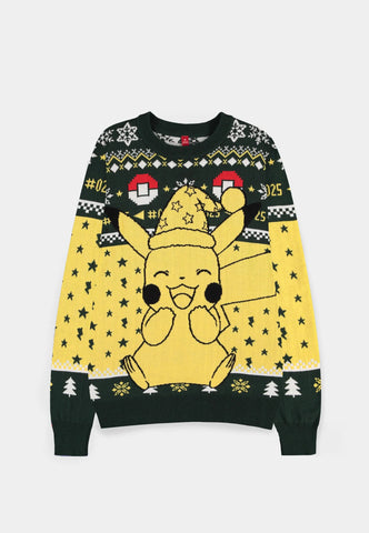 Pokémon - Pikachu Christmas Jumper - S