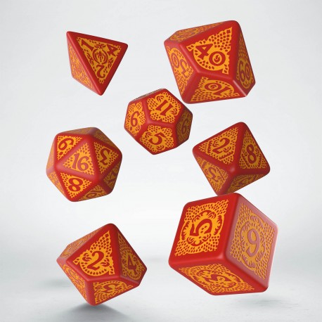 Dragons Slayer Dice Set: Red & Orange