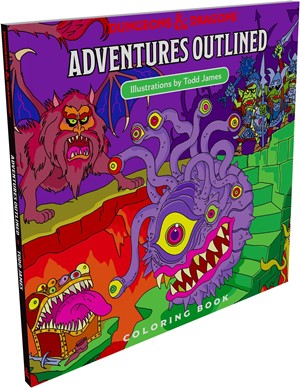D&D Adventures Outline Coloring Book